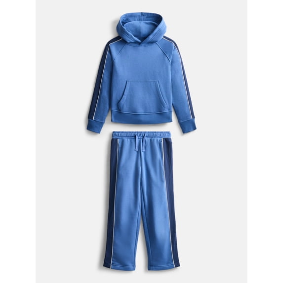 Wonder Nation Boys Piped Hoodie and Pants Set, 2-Piece, Sizes 4-18