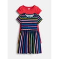 thumbnail image 1 of Wonder Nation Little Girls and Big Girls Play Dress with Short Sleeves, 2 Pack, Sizes XS-XXL, 1 of 3