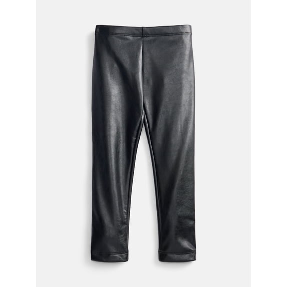 Wonder Nation Girls Skinny Pleather Leggings, Sizes 4-18 & Plus