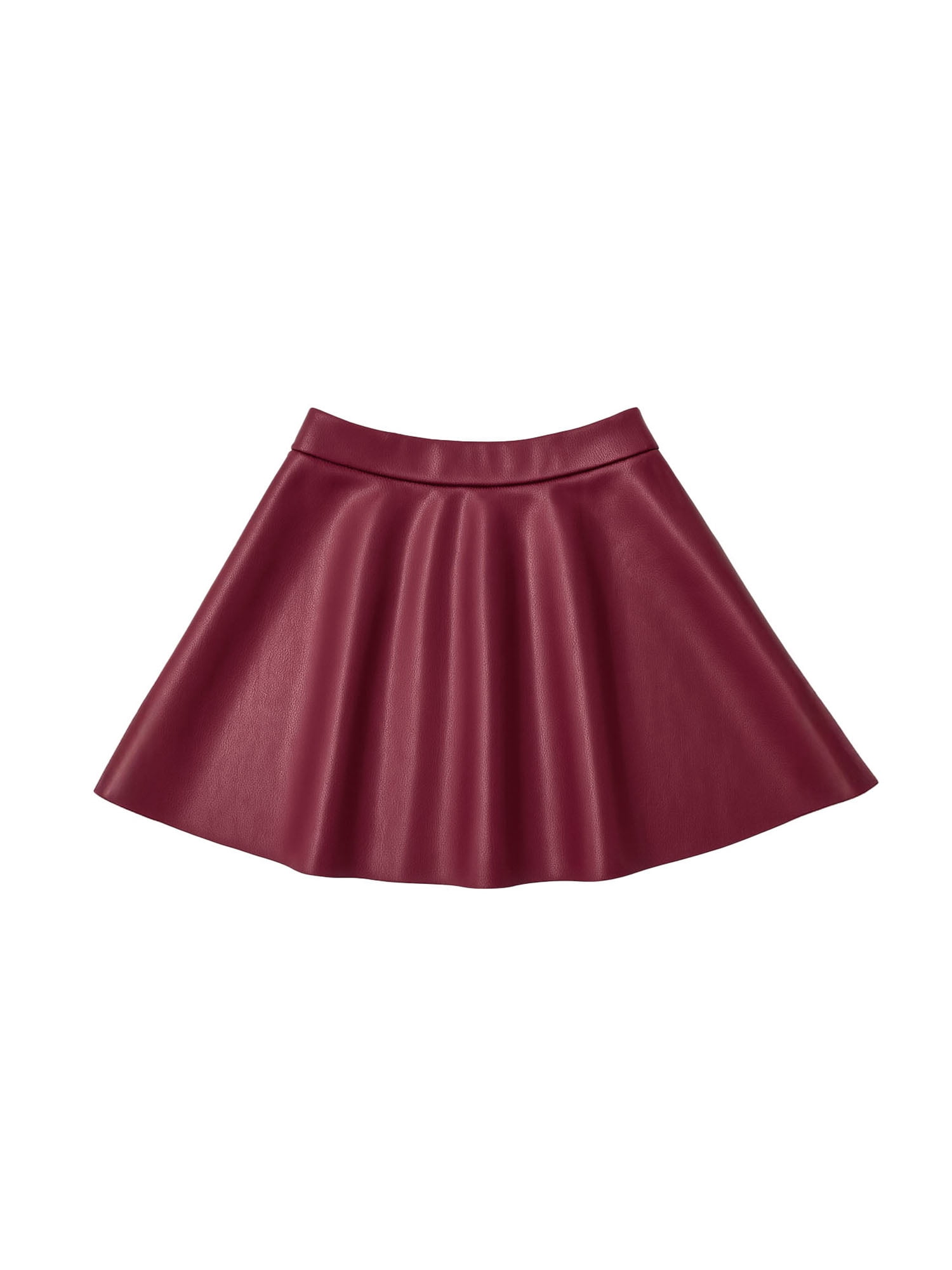 Wonder Nation Girls Pleather Skater Skirt, Sizes 4-18 & Plus