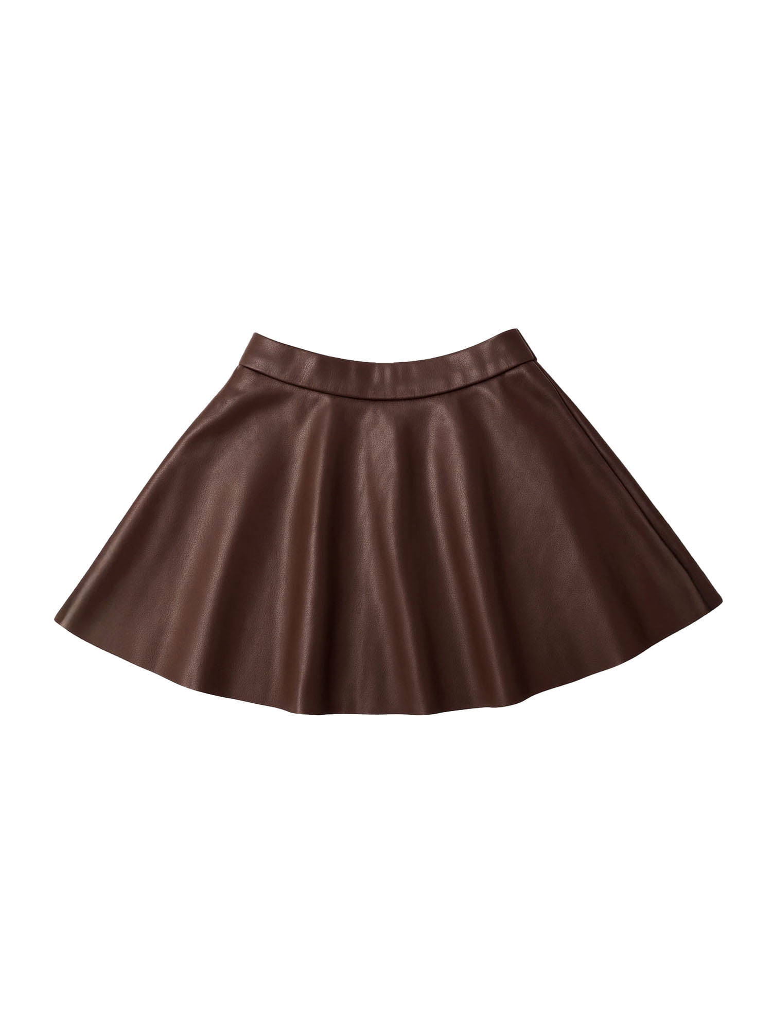 Wonder Nation Girls Pleather Skater Skirt, Sizes 4-18 & Plus
