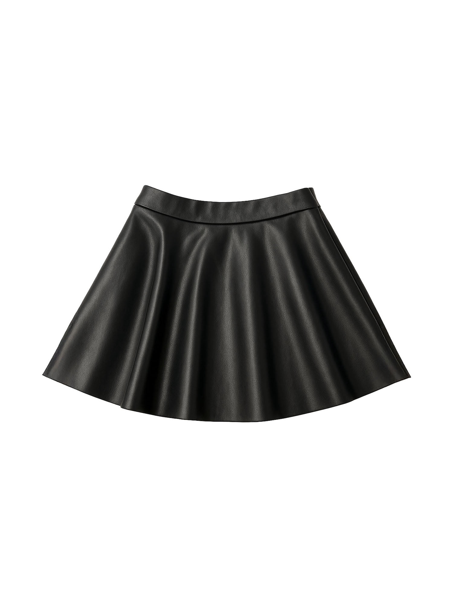 Wonder Nation Girls Pleather Skater Skirt, Sizes 4-18 & Plus