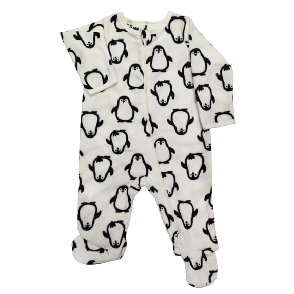 Wonder Nation Baby Gender Neutral Zip Front Footed Sleep N Play Pajamas, Sizes Preemie-6/9 Months