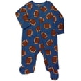 thumbnail image 1 of Wonder Nation Baby Gender Neutral Zip Front Footed Sleep N Play Pajamas, Sizes Preemie-6/9 Months, 1 of 1