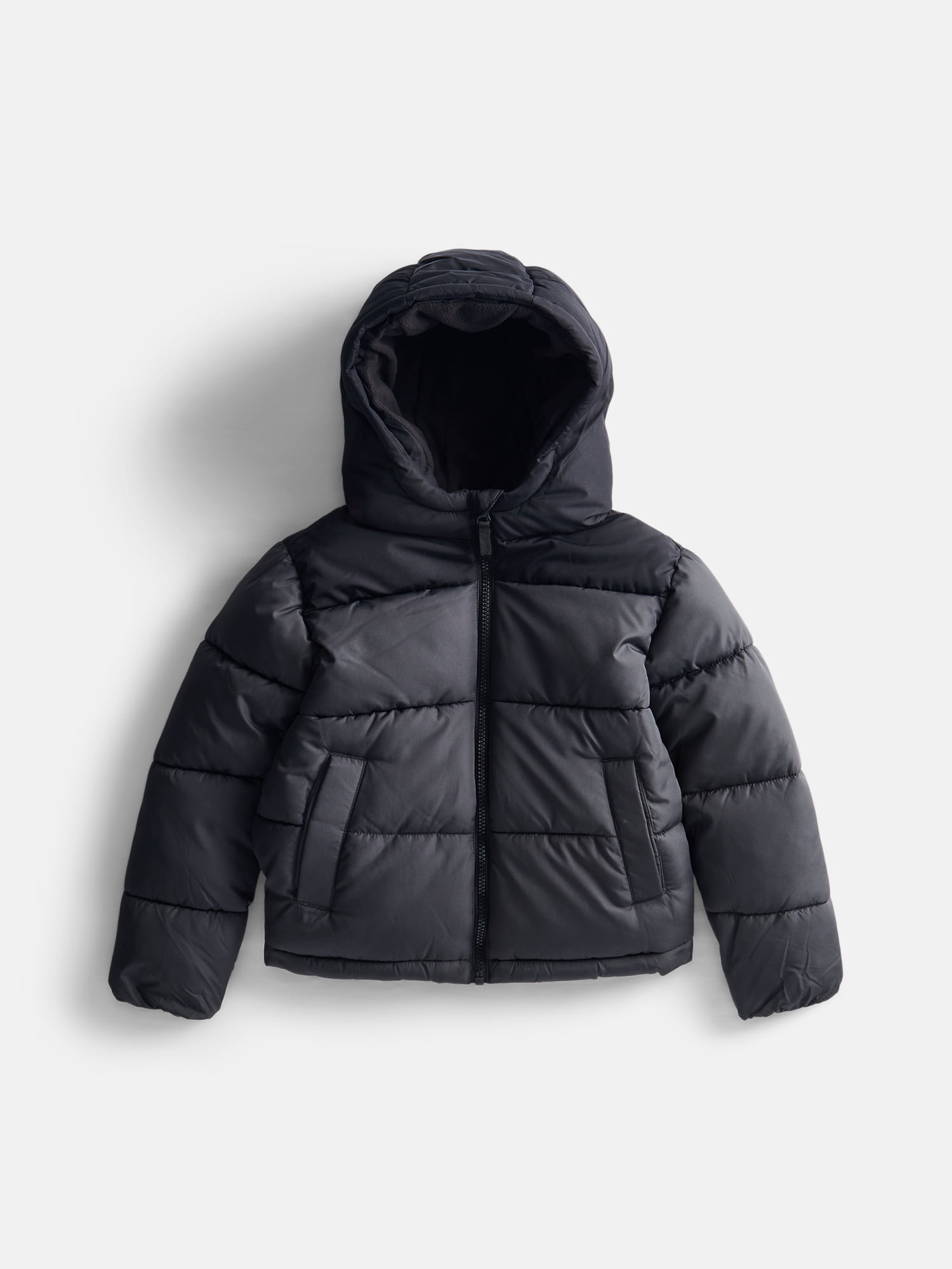 Wonder Nation Boys' Quilted Puffer Jacket with Hood, Sizes 4-18 & Husky