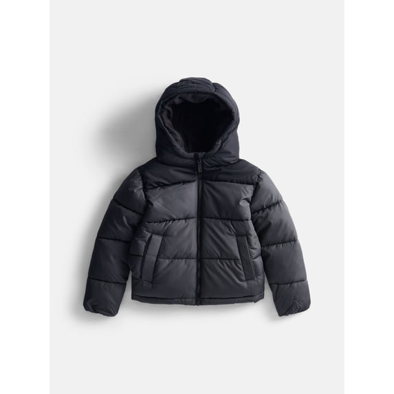 Wonder Nation Boys Heavyweight Quilted Puffer Jacket, Sizes 4-18 & Husky