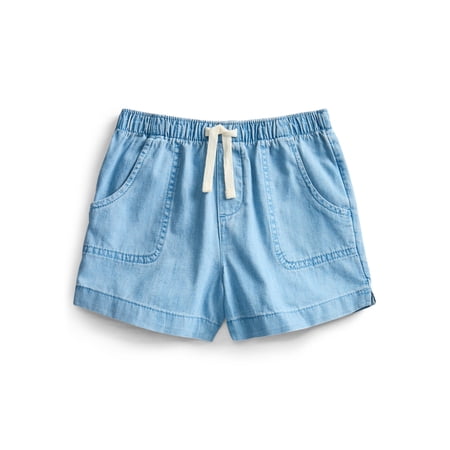 Wonder Nation Girls Pull-On Shorts, Sizes 4-18 & Plus