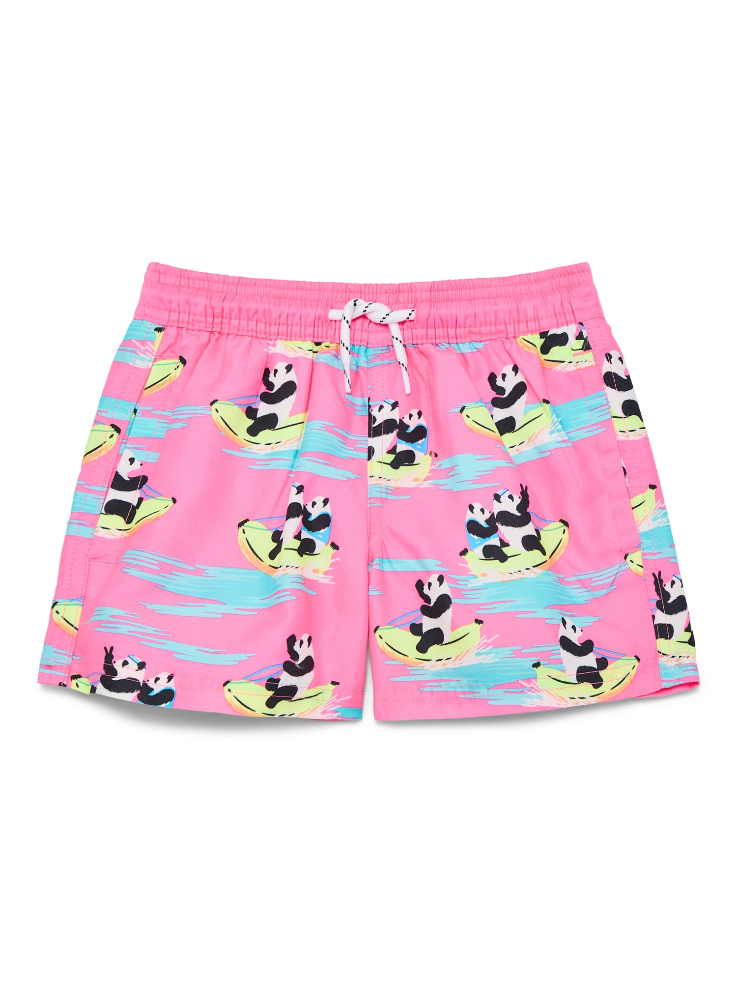 Wonder Nation Little and Big Boys Quick Dry Swim Trunks with UPF50+, Sizes 4-18 & Husky