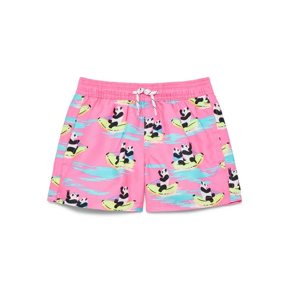 Wonder Nation Little and Big Boys Quick Dry Swim Trunks with UPF50 , Sizes 4-18 & Husky