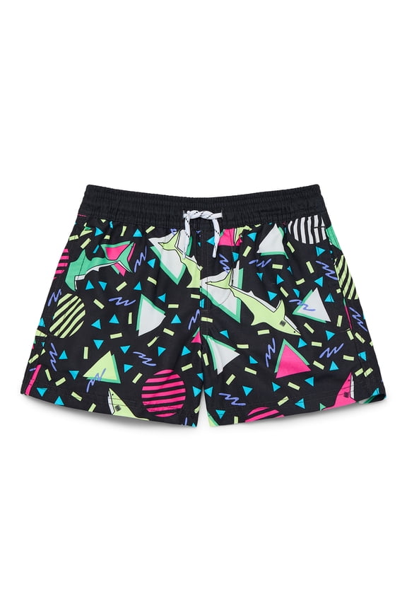 Little and Big Boys Quick Dry Swim Trunks with UPF50+, Sizes 4-18 & Husky