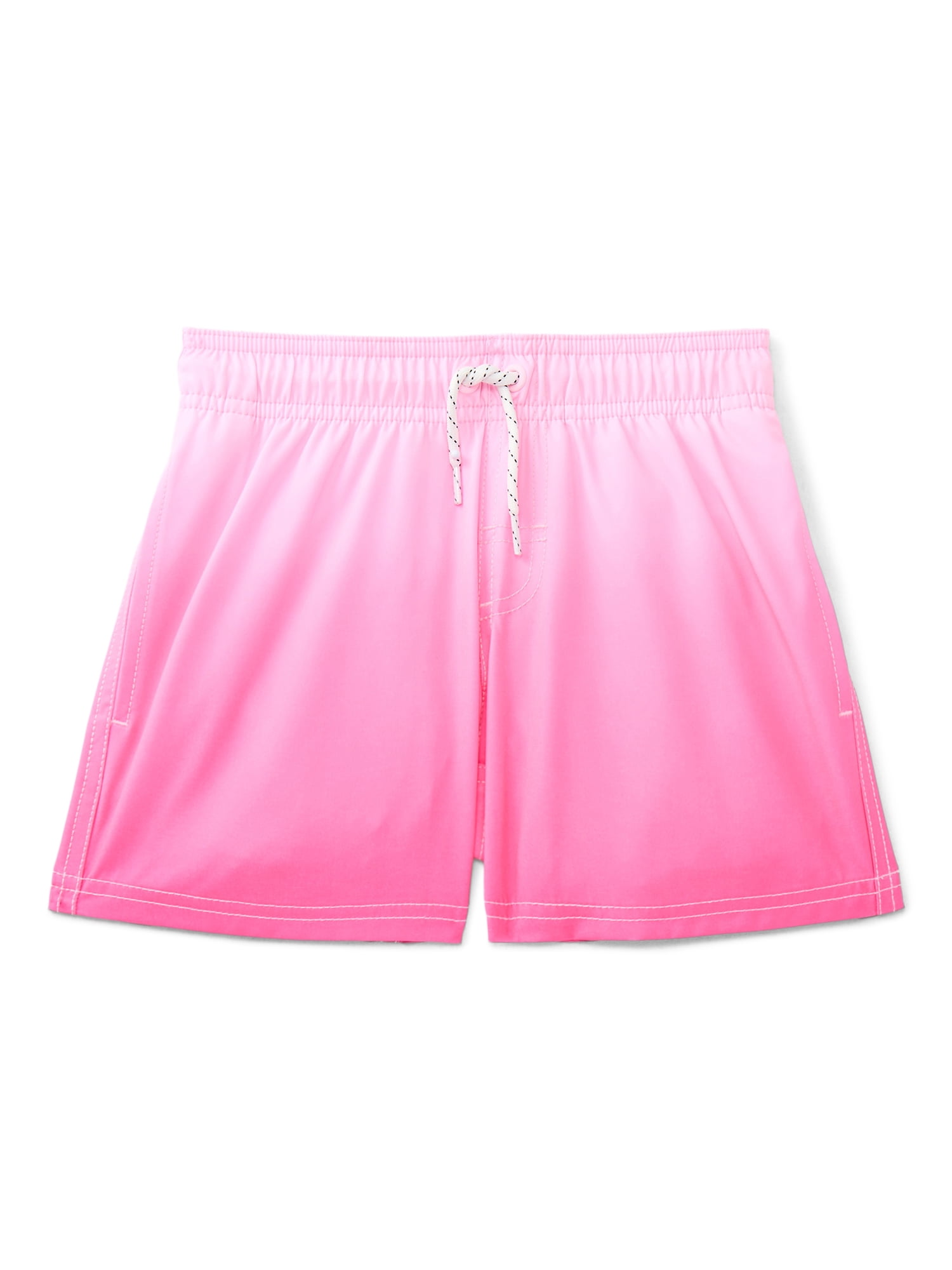 Wonder Nation Boys Quick Dry Stretch Swim Trunks with UPF50, Sizes 4-18 & Husky