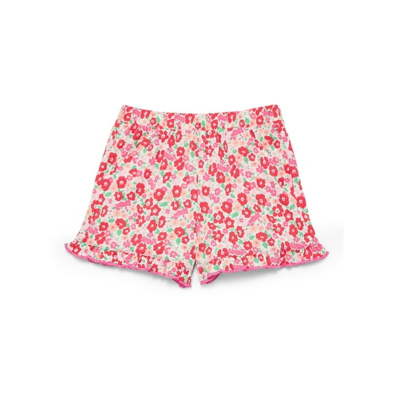 Wonder Nation Toddler Girls Ruffle Hem Shorts, Sizes 18M-5T