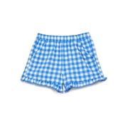 Wonder Nation Toddler Girls Patriotic Ruffle Hem Shorts, Sizes 18M-5T