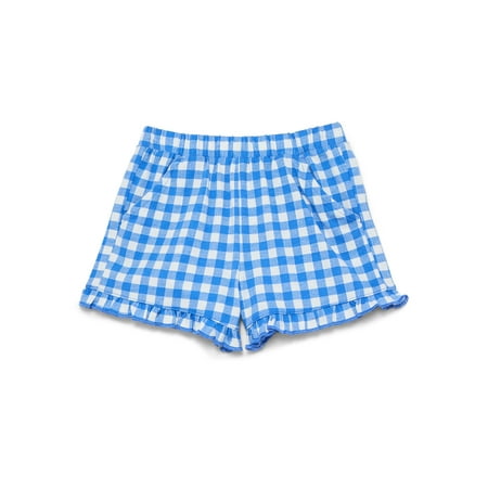 Wonder Nation Toddler Girls Patriotic Ruffle Hem Shorts, Sizes 18M-5T