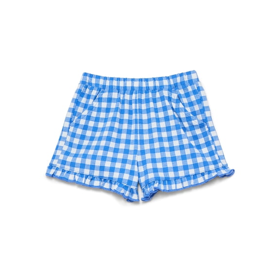 Wonder Nation Toddler Girls Ruffle Hem Shorts, Sizes 18M-5T