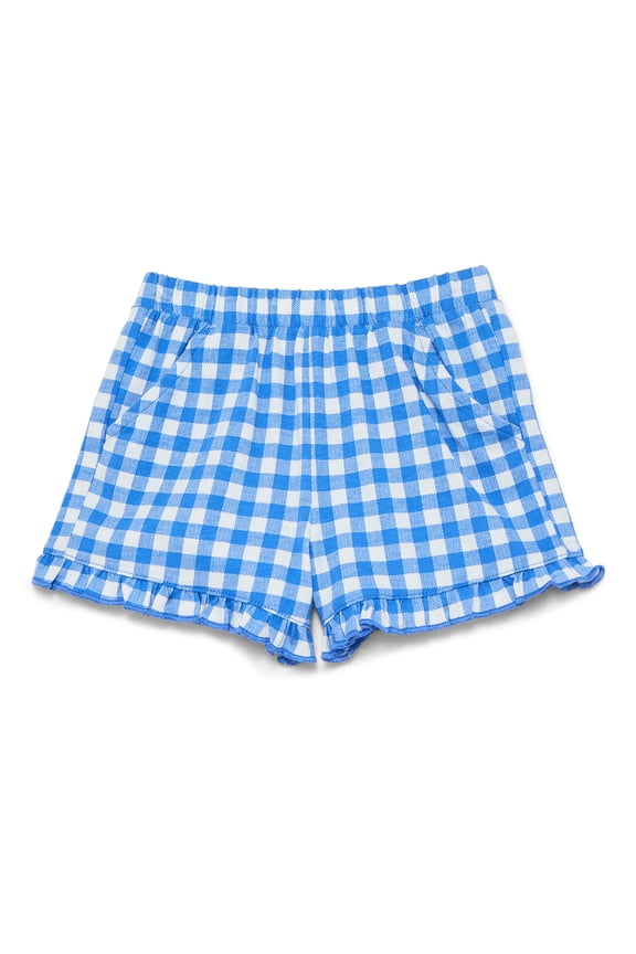 Toddler Girls Patriotic Ruffle Hem Shorts, Sizes 18M-5T
