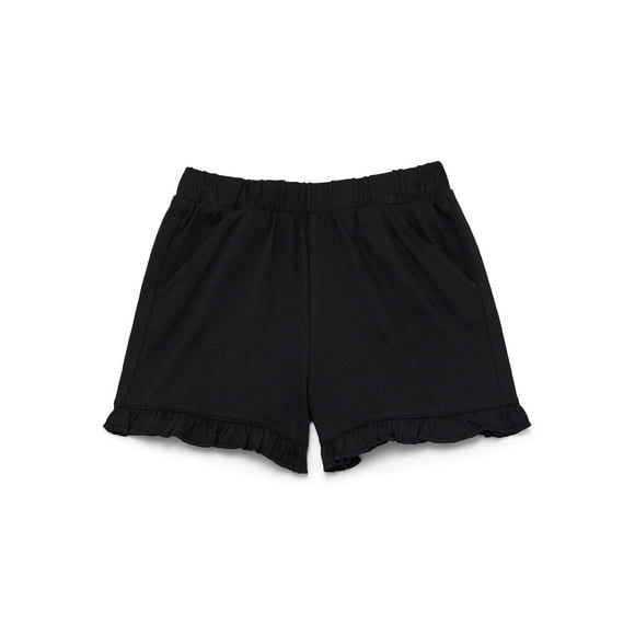 Wonder Nation Toddler Girls Ruffle Hem Shorts, Sizes 18M-5T