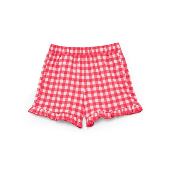 Wonder Nation Toddler Girls Patriotic Ruffle Hem Shorts, Sizes 18M-5T