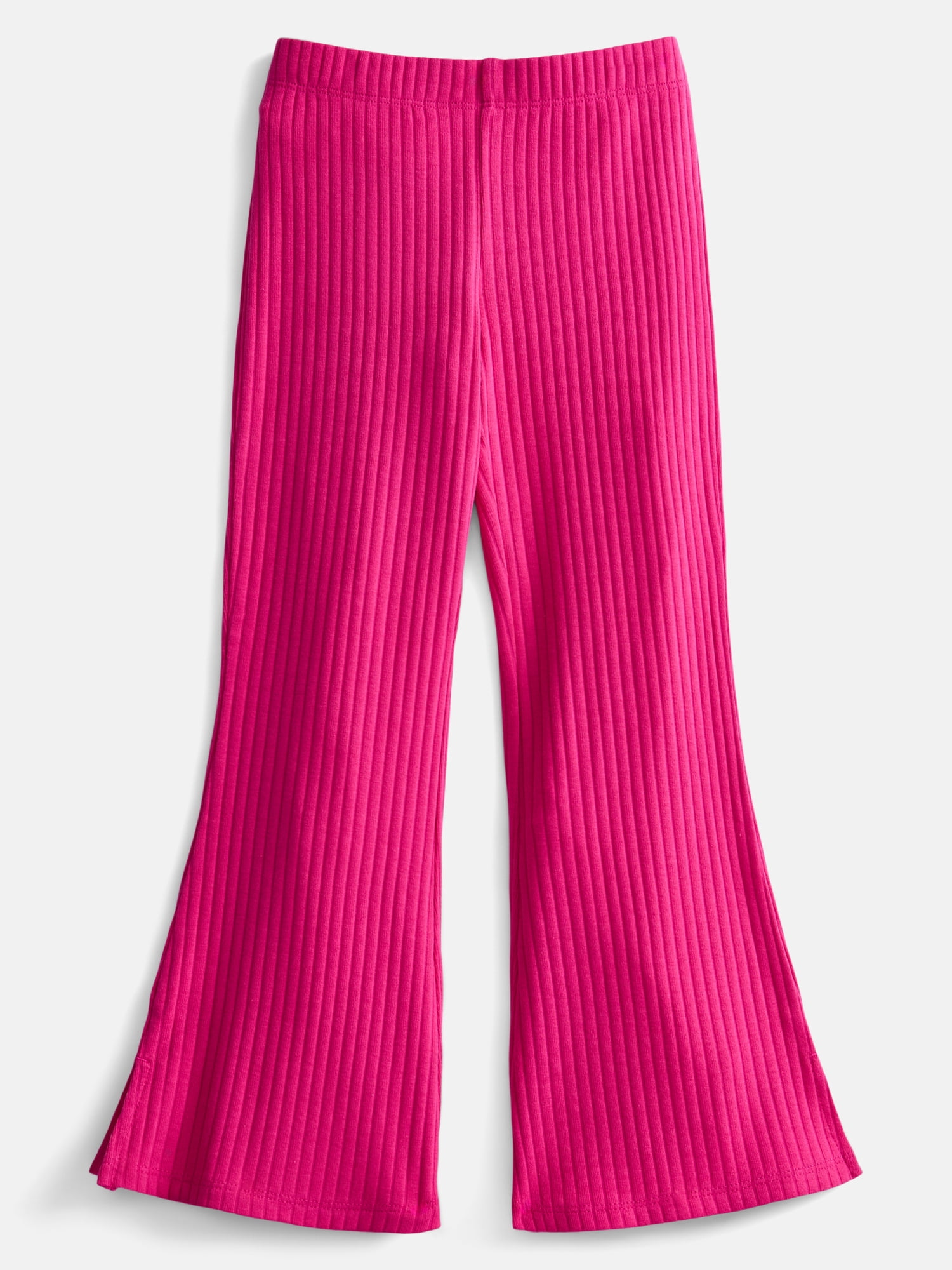 Wonder Nation Girls' Ribbed Flare Pants, Sizes 4-18