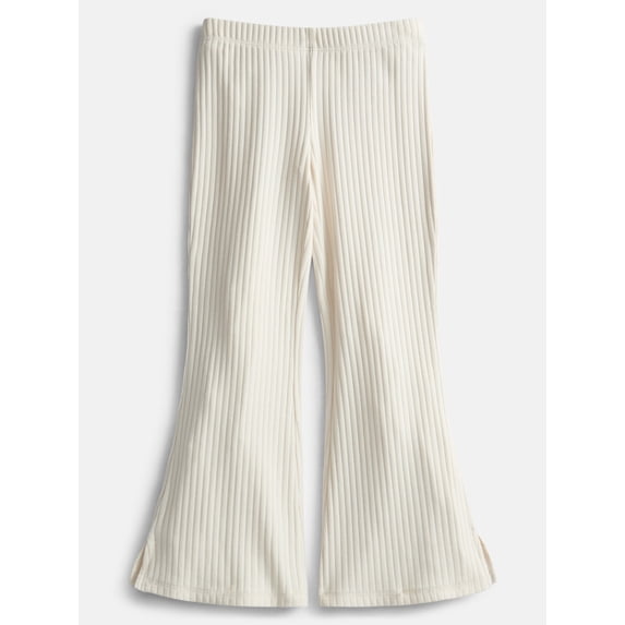 Wonder Nation Girls' Ribbed Knit Flare Pants, Sizes 4-18 & Plus