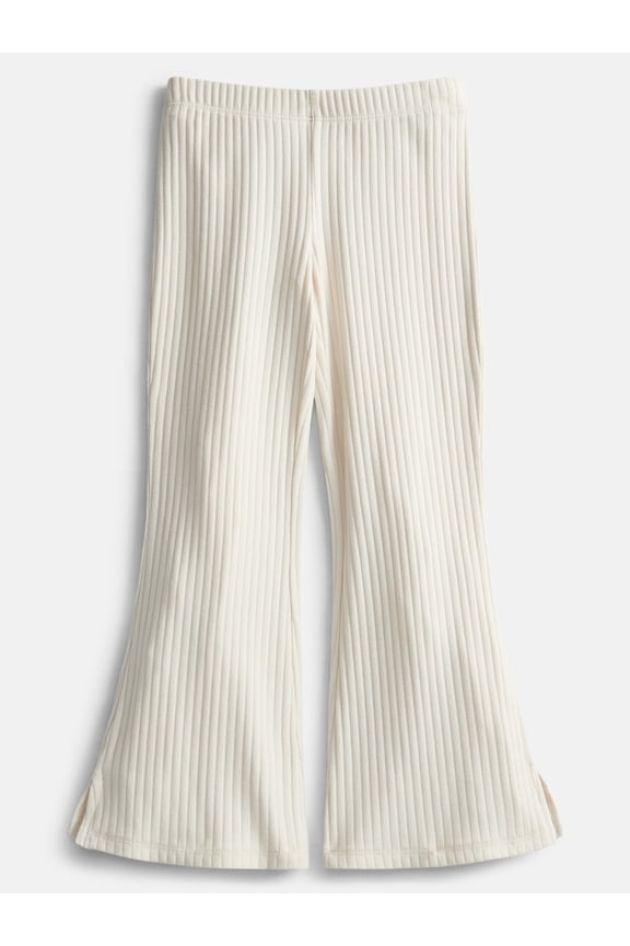 Girls' Ribbed Flare Pants, Sizes 4-18