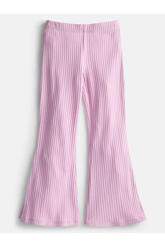 Girls' Ribbed Knit Flare Pants, Sizes 4-18 & Plus
