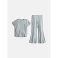 thumbnail image 1 of Wonder Nation Girls Rib Knit Top and Pants Set, 2-Piece, Sizes 4-18 & Plus, 1 of 3