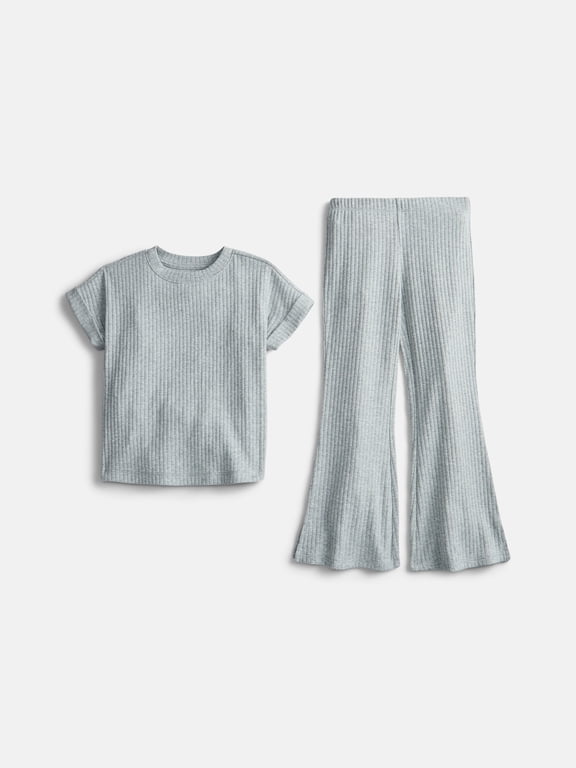 Girls Rib Knit Top and Pants Set, 2-Piece, Sizes 4-18 & Plus