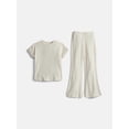 thumbnail image 1 of Wonder Nation Girls Rib Knit Top and Pants Set, 2-Piece, Sizes 4-18 & Plus, 1 of 3