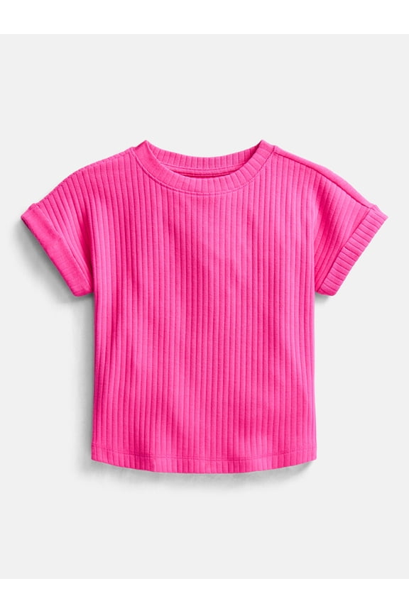 Girls Rib Knit Top, Sizes 4-18 & Plus