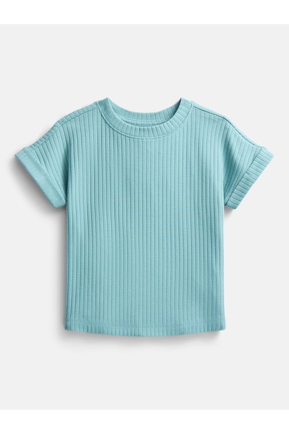 Girls Rib Knit Top, Sizes 4-18 & Plus