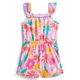 thumbnail image 1 of Wonder Nation Toddler Girls Ruffle-Strap Romper, Sizes 12M–5T, 1 of 3