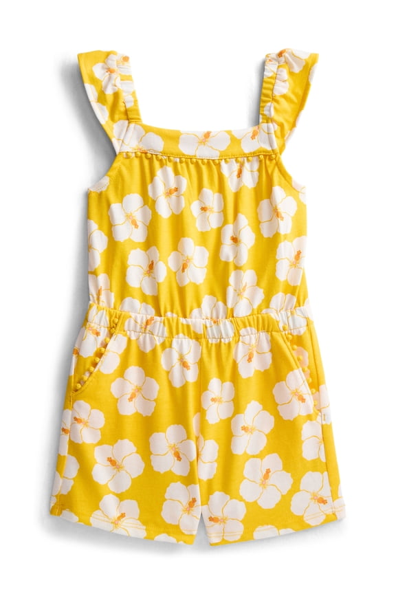 Toddler Girls Ruffle-Strap Romper, Sizes 12M–5T