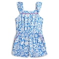 thumbnail image 1 of Wonder Nation Toddler Girls Ruffle-Strap Romper, Sizes 12M–5T, 1 of 3