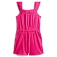 thumbnail image 1 of Wonder Nation Toddler Girls Ruffle-Strap Romper, Sizes 12M–5T, 1 of 3