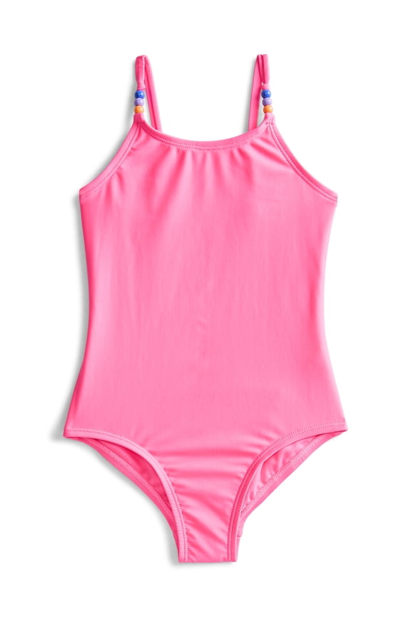 Girls One Piece Swimsuit with UPF 50+, Sizes 4-18 & Plus