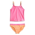 thumbnail image 1 of Wonder Nation Girls Everyday Tankini Swim Set with UPF 50+, 2-Piece, Sizes 4-18 & Plus, 1 of 3