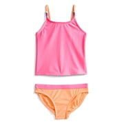 Girls 2-Piece Tankini Swim Set with UPF 50+, Sizes 4-18 & Plus