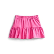 Wonder Nation Toddler Girls Tiered Ruffle Scooter Skirt, Sizes 18M-5T