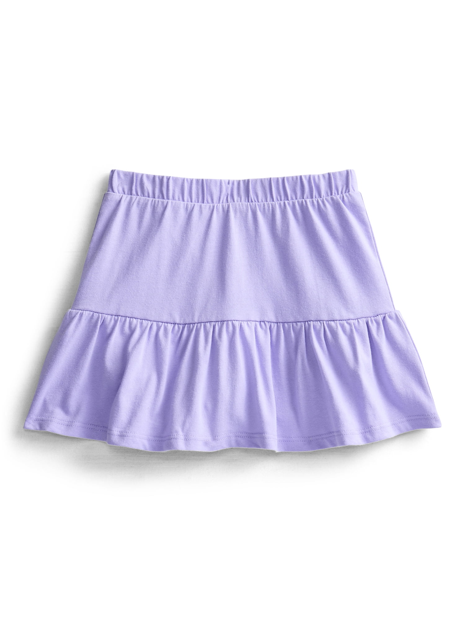 Wonder Nation Toddler Girls Tiered Ruffle Scooter Skirt, Sizes 18M-5T