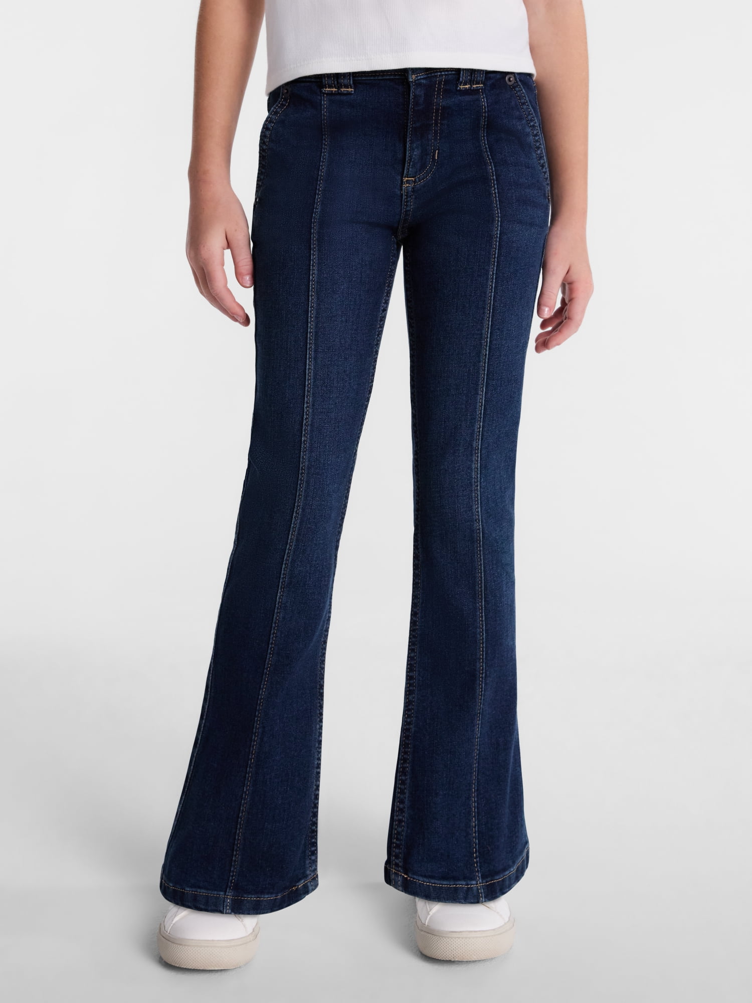 Wonder Nation Girls Front Seam Flare Jean, Sizes 4-18