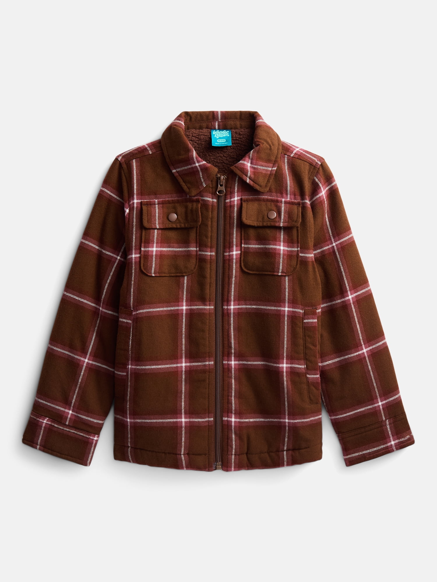 Wonder Nation Boys Shirt Jacket, Sizes 4-18 & Husky