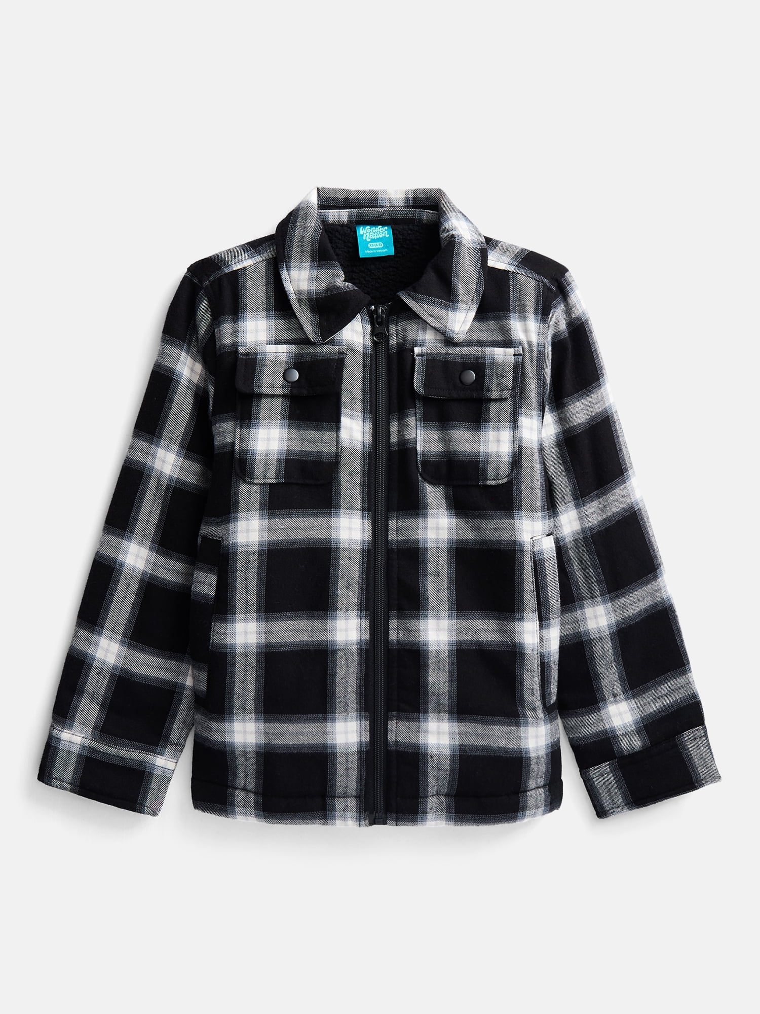 Wonder Nation Boys Shirt Jacket, Sizes 4-18 & Husky