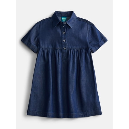 Wonder Nation Girls Cotton Shirt Dress Sizes 4-18 & Plus