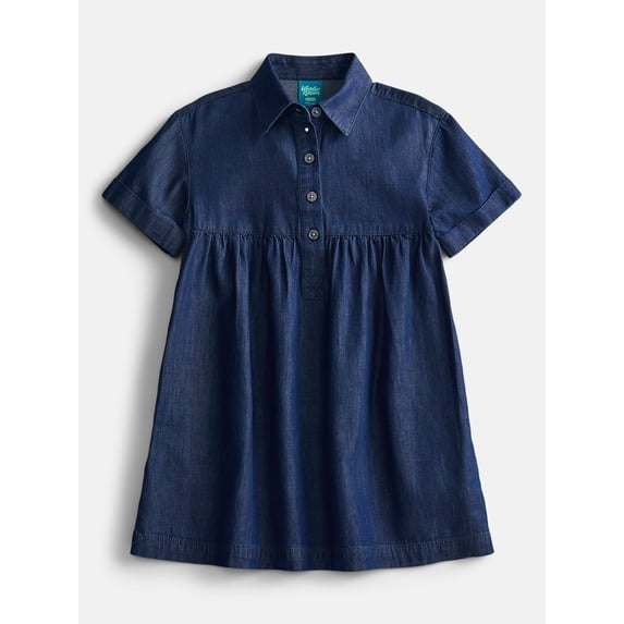 Wonder Nation Girls Cotton Shirt Dress Sizes 4-18 & Plus