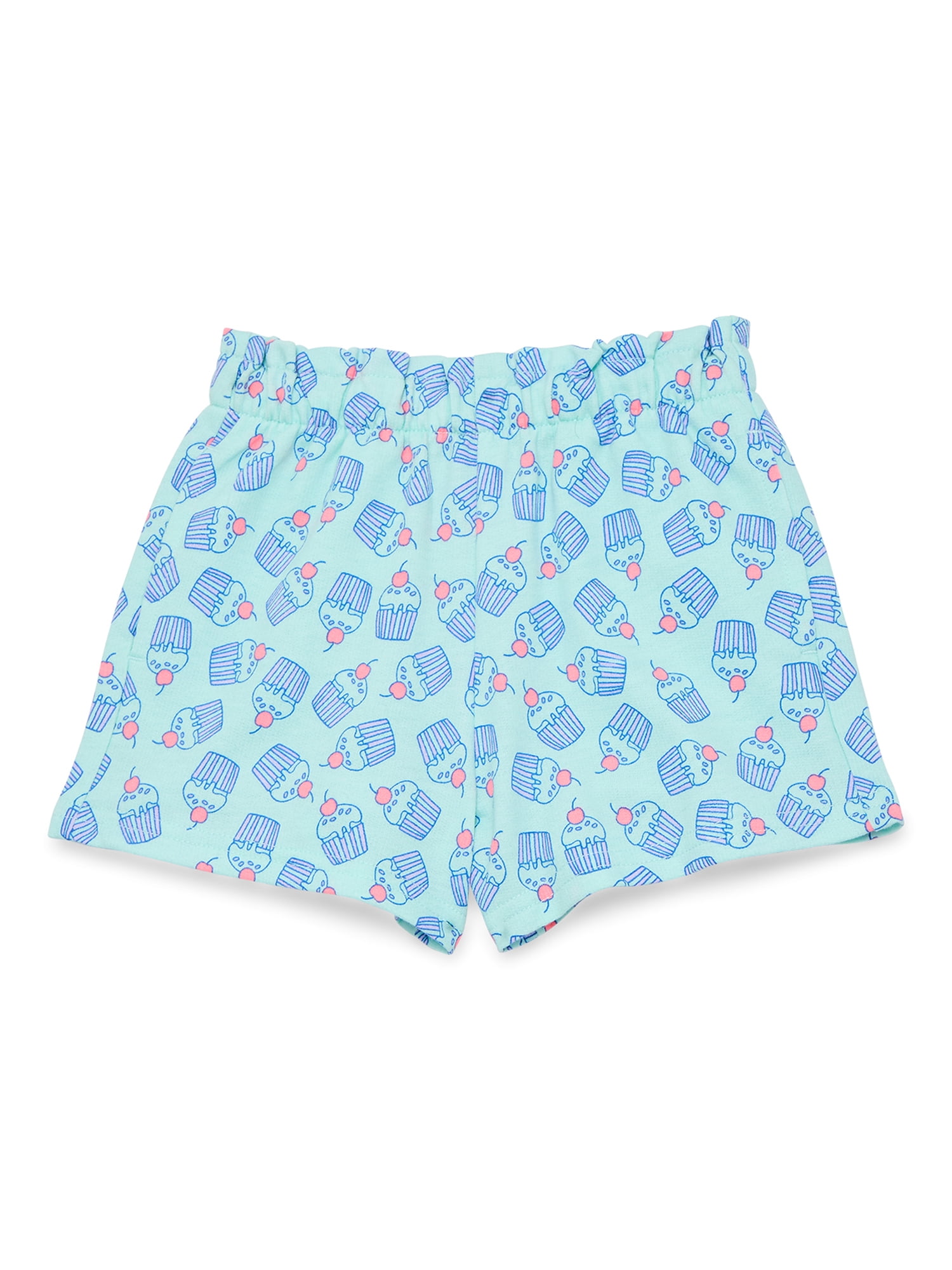Wonder Nation Toddler Girls Pull On Knit Shorts, Sizes 18M-5T