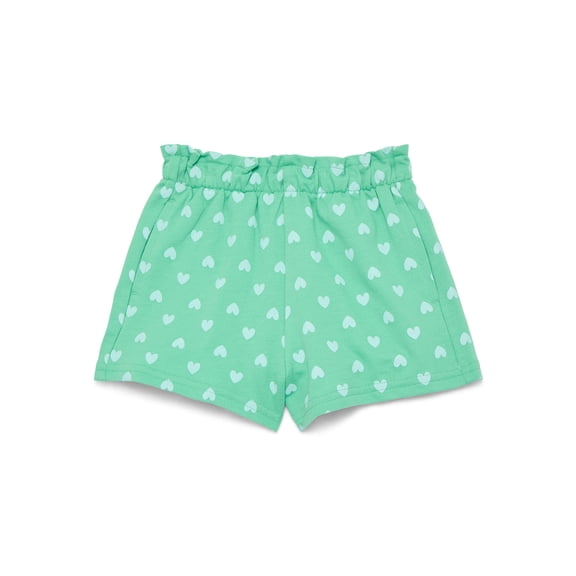 Wonder Nation Toddler Girls Pull On Knit Shorts, Sizes 18M-5T