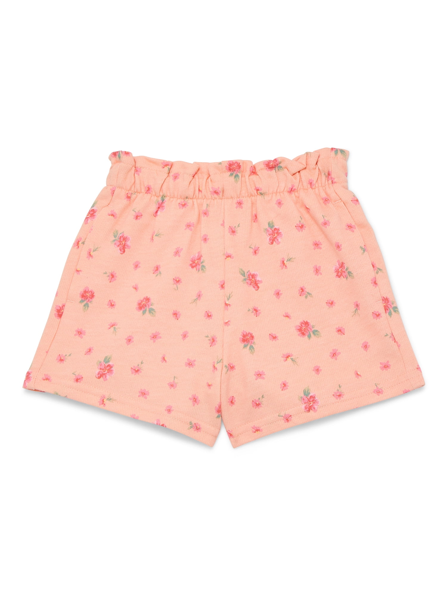 Wonder Nation Toddler Girl Solid and Printed Knit Shorts, Sizes 18M-5T