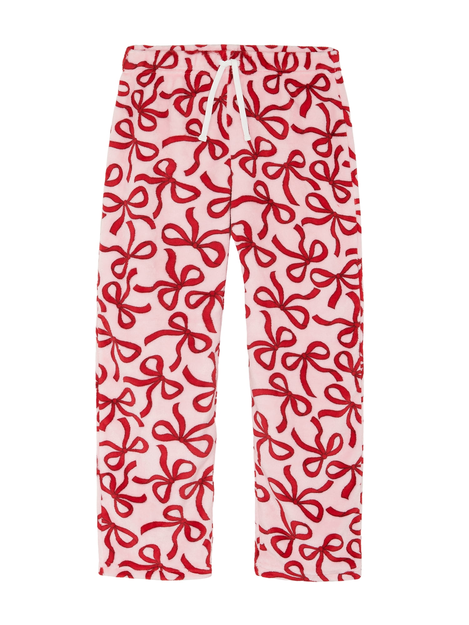 Wonder Nation Girls Straight Leg Sleep Pants, Sizes 4-18