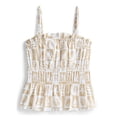 thumbnail image 1 of Wonder Nation Girls Smocked Peplum Top, Sizes 4-18, 1 of 3